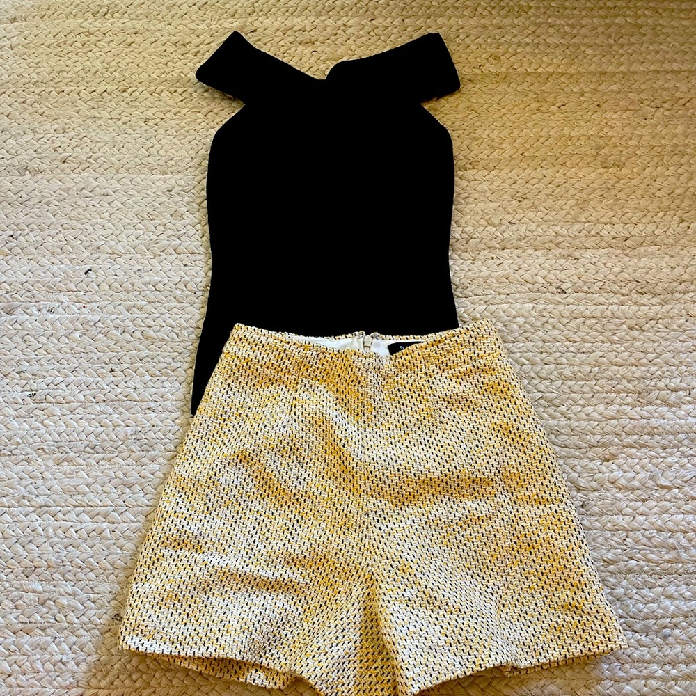 Bcbg tweed dress shorts